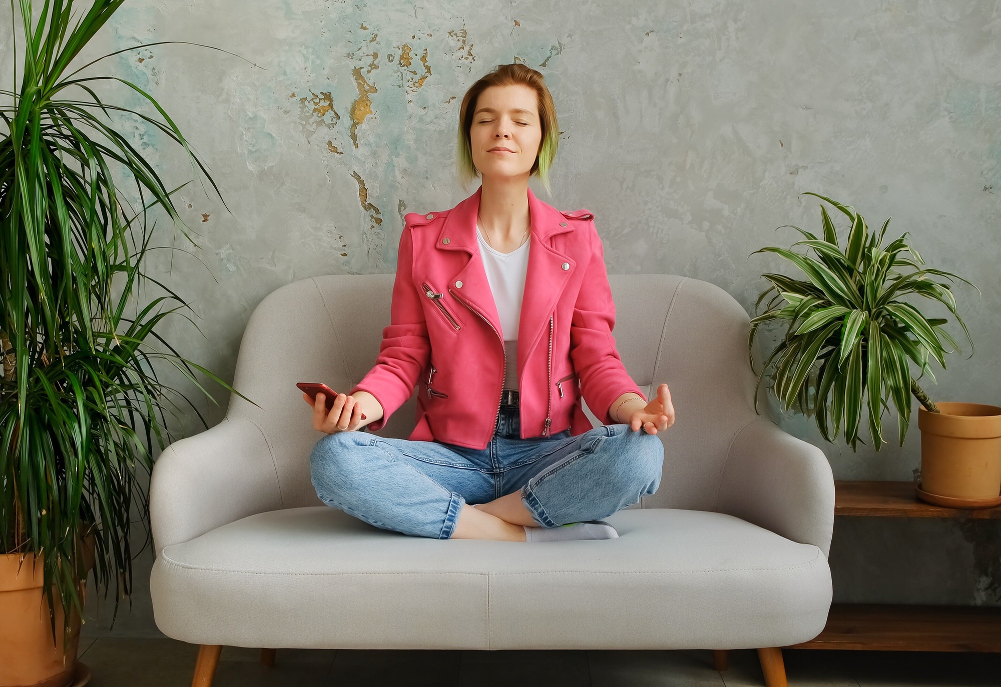 Meditation with phone