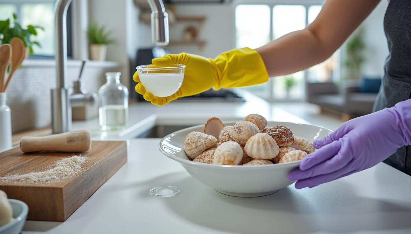 apprenez à nettoyer efficacement des coquillages avec du vinaigre blanc grâce à nos astuces de pro : méthode simple, conseils pratiques et sécurité pour des coquillages éclatants !