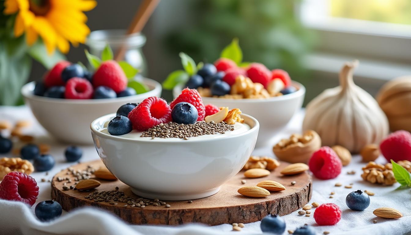 Des combinaisons de saveurs délicieuses avec des graines à mettre dans un yaourt