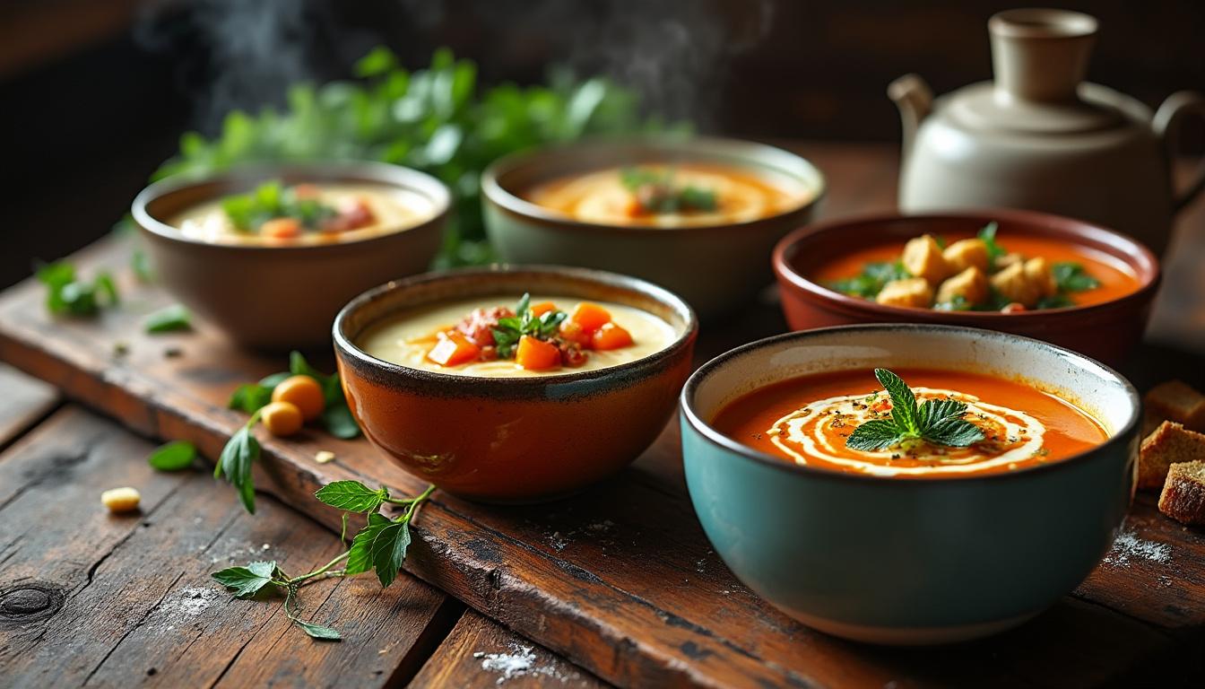découvrez le top 5 des recettes uniques de soupe de cranquettes à essayer ! plongez dans des saveurs innovantes et réconfortantes qui embelliront vos repas. parfaites pour les gourmets à la recherche de nouveauté, ces recettes faciles à réaliser vous séduiront à coup sûr.