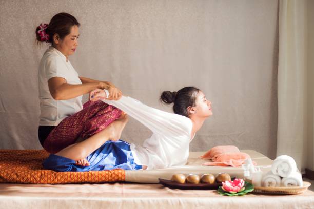 massage thaï bien-être étirements