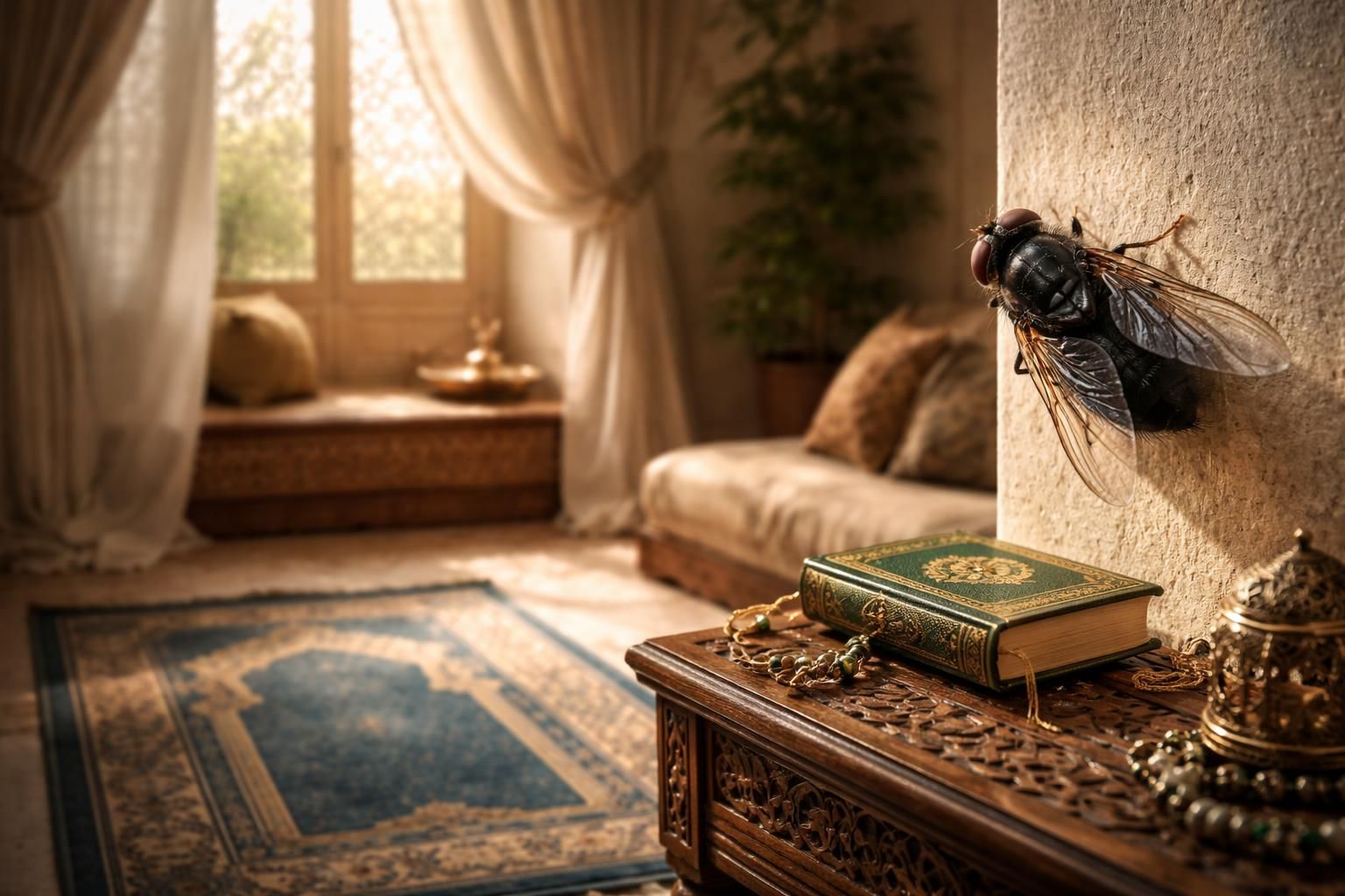 découvrez la signification d'une grosse mouche noire dans la maison selon l'islam et apprenez comment mieux vous protéger grâce à des conseils spirituels et pratiques.