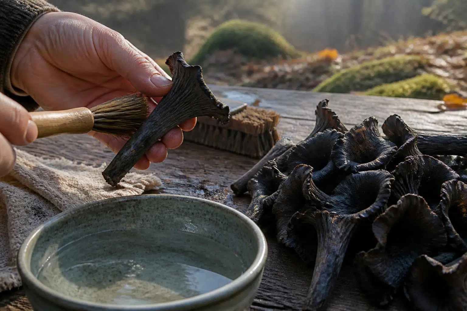 découvrez les meilleures méthodes naturelles pour nettoyer efficacement les trompettes de la mort et préserver leur saveur unique.