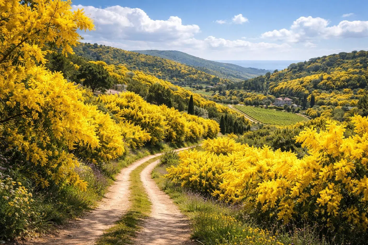 explorez les magnifiques paysages de mimosa dans le var et laissez-vous émerveiller par ses couleurs éclatantes et sa nature envoûtante.