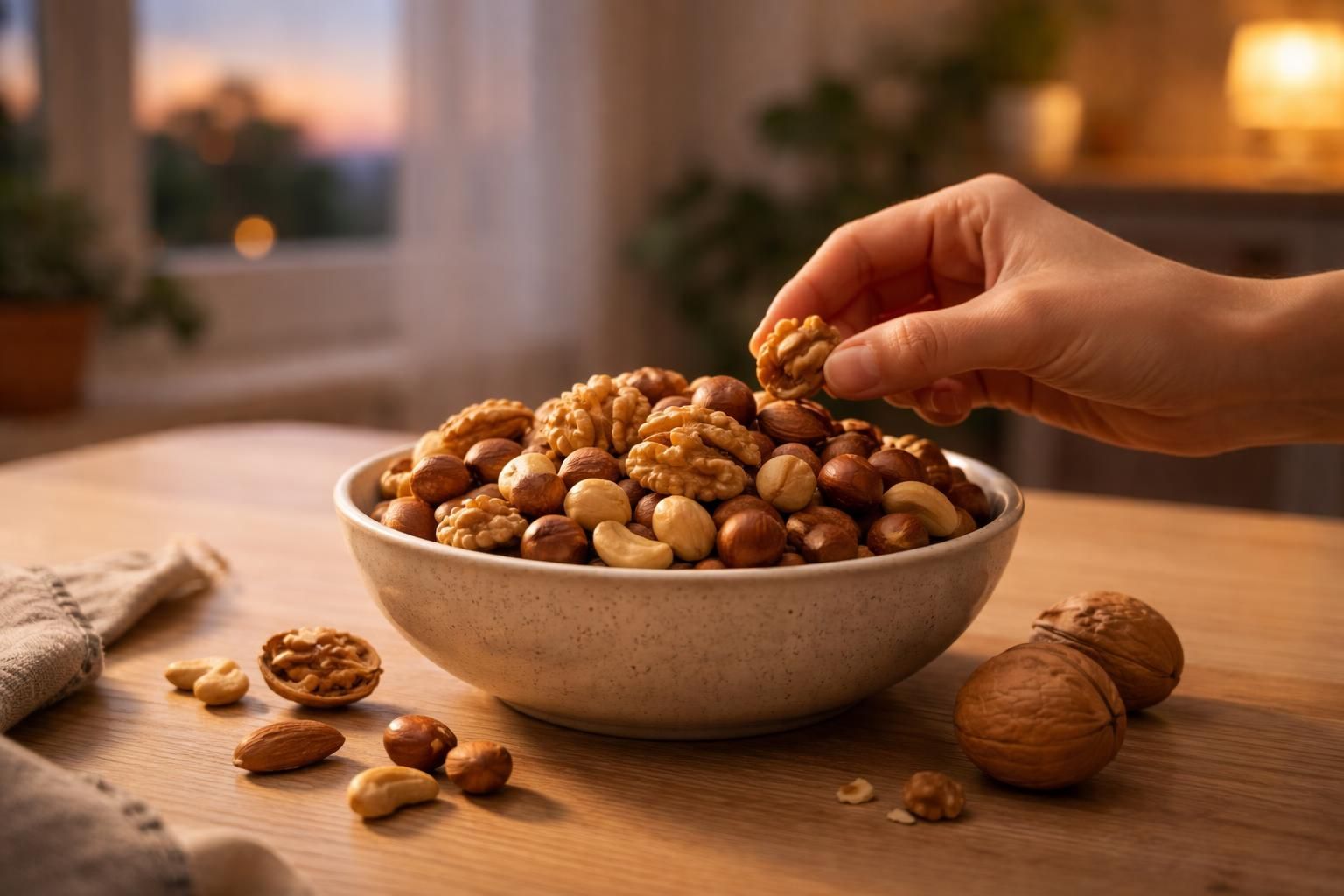 découvrez pourquoi manger des noix le soir peut améliorer votre santé, favoriser un sommeil réparateur et apporter des nutriments essentiels.