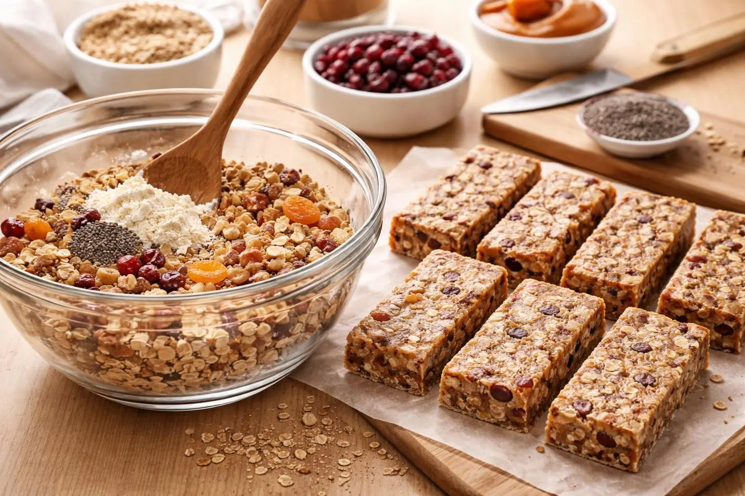 découvrez notre recette facile de barre protéinée maison, un en-cas sain et délicieux parfait pour booster votre énergie tout au long de la journée.