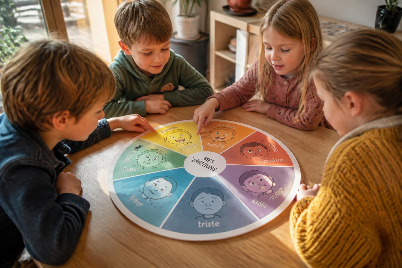 Roue des émotions gratuite : une méthode ludique pour éduquer les enfants