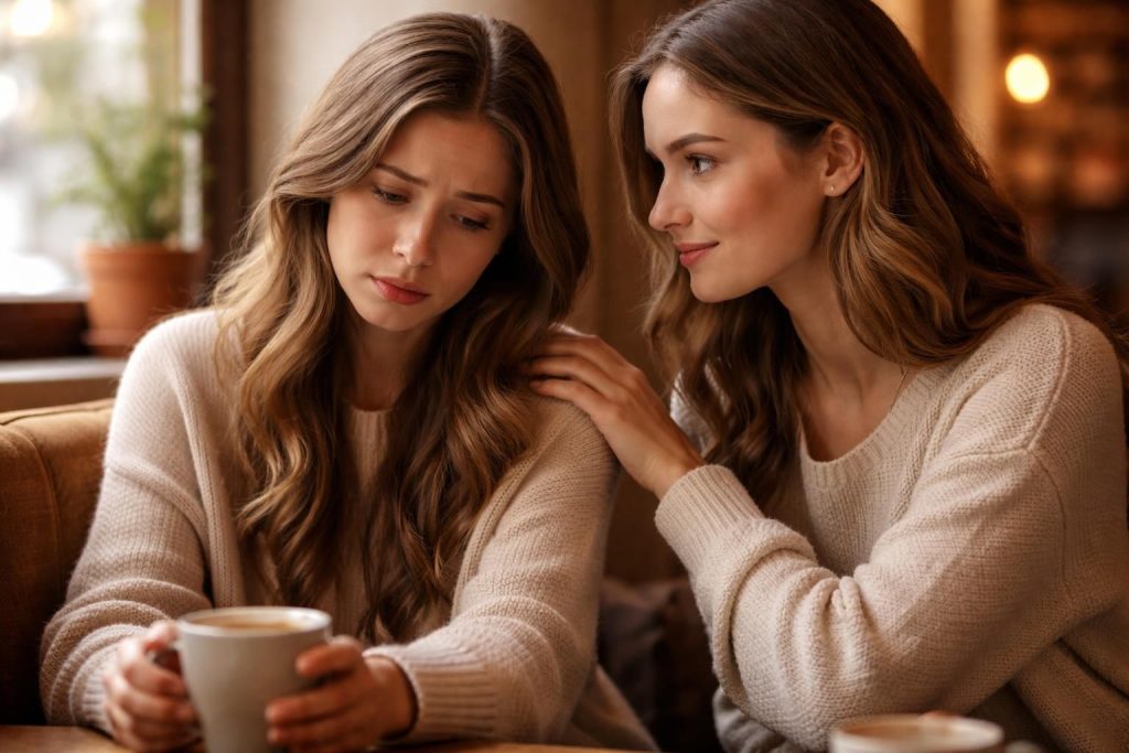 Phrase pour consoler une amie triste : des exemples touchants à utiliser