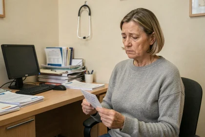 Patiente fatiguée en consultation médicale pour un diagnostic difficile de la maladie de Lyme